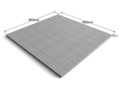 Wooden decking kit - complete self-assembly DIY kit (4.8m x 4.8m