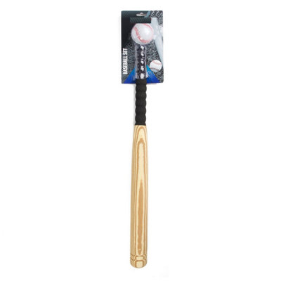 Wooden Designed Soft Grip Baseball Bat with Plastic Ball for Kids ...