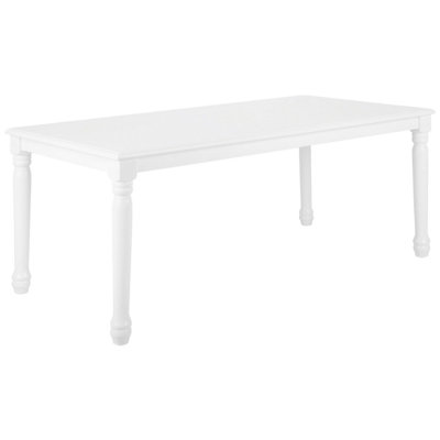 Wooden Dining Table 180 x 90 cm White CARY