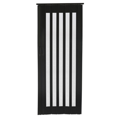 Wooden Effect PVC Folding Accordion Door Interior Sliding Doors Panel Divider 81cm W x 203cm H