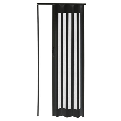 Wooden Effect PVC Folding Accordion Door Interior Sliding Doors Panel Divider 81cm W x 203cm H