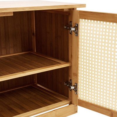 Wooden Entryway Storage Shoe Cabinet Natural - 6