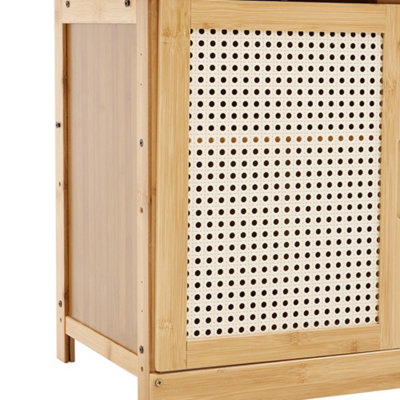 Wooden Entryway Storage Shoe Cabinet Natural - 7