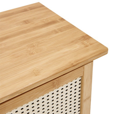 Wooden Entryway Storage Shoe Cabinet Natural - 8