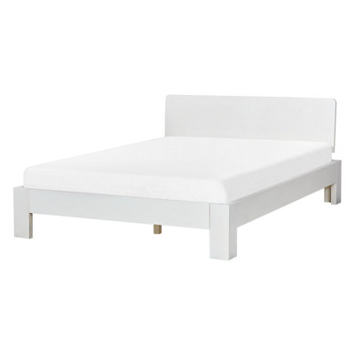 Wooden EU Double Size Bed White ROYAN