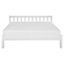 Wooden EU King Size Bed White FLORAC