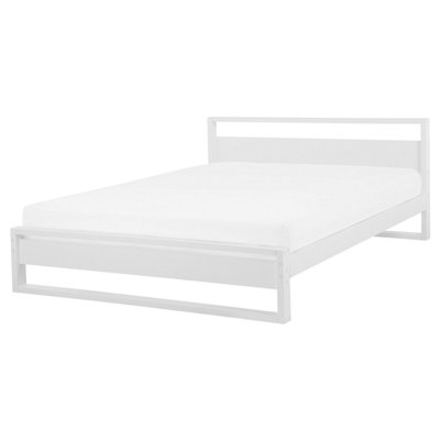 Wooden EU King Size Bed White GIULIA