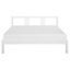 Wooden EU King Size Bed White VANNES