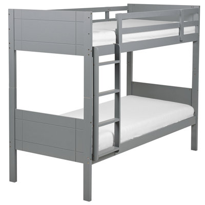 Wooden EU Single Size Bunk Bed Grey MAULDE