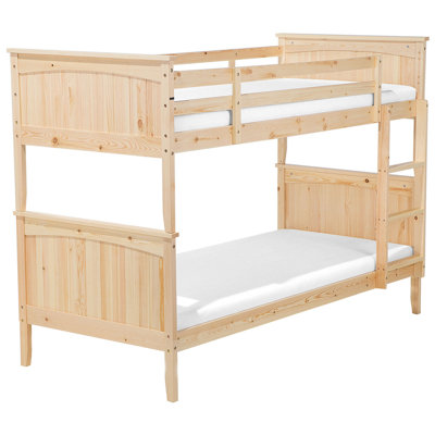 Wooden EU Single Size Bunk Bed Light ALBON