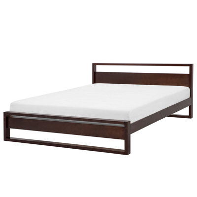 Wooden EU Super King Size Bed Dark GIULIA