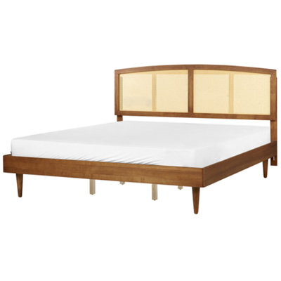 Wooden EU Super King Size Bed Light VARZY