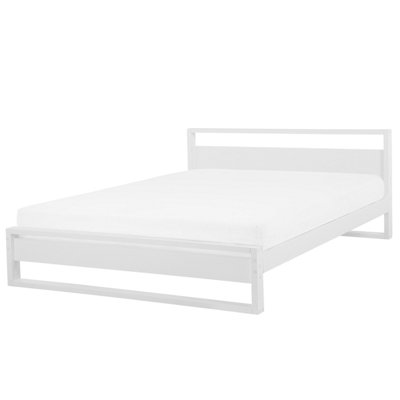 Wooden EU Super King Size Bed White GIULIA