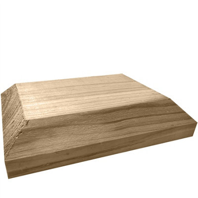 Wooden Fence Post Cap Capping Protection for 3" x 4" (75mm x 100mm) Posts / Pack of 7