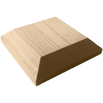 Wooden Fence Post Cap Capping Protection for 4" x 4" (100mm x 100mm) Posts / Pack of 18