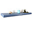 Wooden Floating Shelf 145mm Nordic Blue Length of 160cm