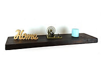 Wooden Floating Shelf 175mm Charcoal Length of 130cm