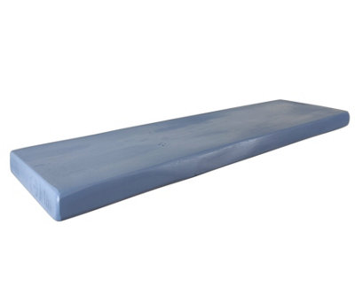 Wooden Floating Shelf 175mm Nordic Blue Length of 230cm