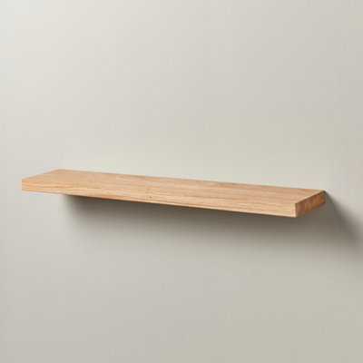 Wooden Floating Shelf made from Solid Oak - 90cm Length