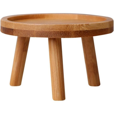 Wooden flower pot stand high stool for the balcony round shelf for ...