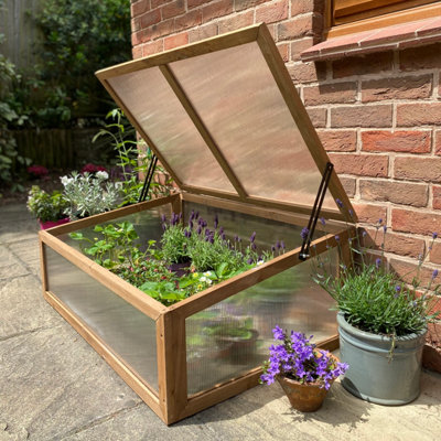 Wooden Framed Polycarbonate Coldframe Garden Cold Frame