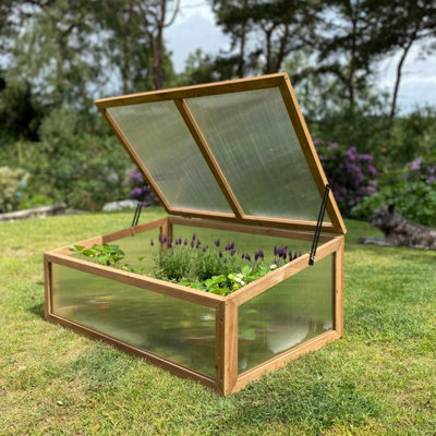 Wooden Framed Polycarbonate Coldframe Garden Cold Frame