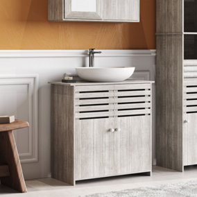 Wooden Freestanding Under Sink Storage Cabinet W 620 x D 310 x H 610 mm