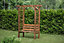 Wooden Garden Arbour Pergola with Bench & Trellis (H)1800mm x (W) 2200mm (D)8000mm