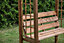 Wooden Garden Arbour Pergola with Bench & Trellis (H)2200mm x (W) 1790mm (D)800mm