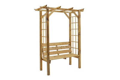 Arbour deals bench b&q