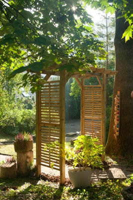 Wooden Garden Arch Henley Contemporary h229x119x228 cm