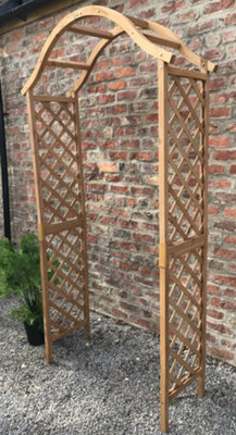 Wooden Garden Arch Pergola Plant Trellises Rose Archway