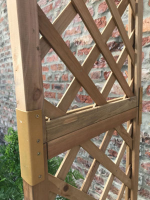 Wooden Garden Arch Pergola Plant Trellises Rose Archway - 4