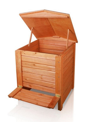 Wooden Garden Composter Hinged Lid 288L 60cm x 60cm