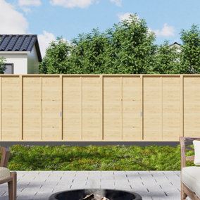 Wooden Garden Fence Panels Forest Lap Fence Panel Privacy Screen for Outdoor Landscaping and Fencing