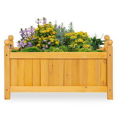 Wooden Garden Flower Planter - Medium