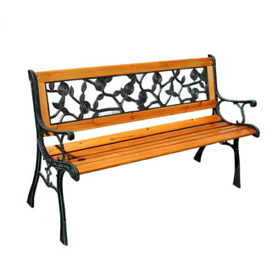 Wrought iron store settee bench