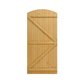 Wooden Garden Gate Semi Side Opening Pine 90cm W x 180cm H