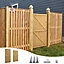Wooden Garden Gate Side Gate Flat Top Timber with Latch H 183 cm x W 91 cm