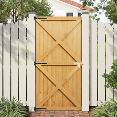 Wooden Garden Gate Side Gate with Latch H 183 cm x W 100 cm