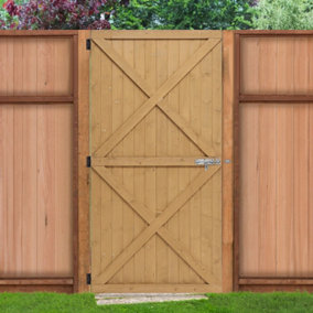 Wooden Garden Gate Side Gate with Latch H 183 cm x W 100 cm