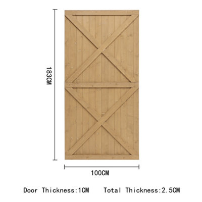 Wooden Garden Gate Side Gate with Latch H 183 cm x W 100 cm - 6