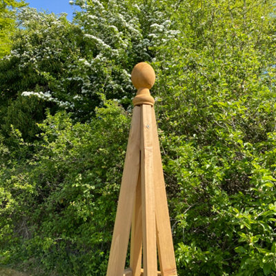 Wooden Garden Obelisk for Climbing Plants (1.5m)