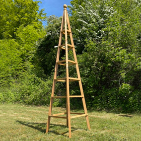 Wooden Garden Obelisk Ideal for Climbing Plants  (1.9m)