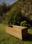 Wooden Garden Planter Box Pot Tan BrownTrough 600mm