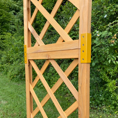 Wooden Garden Planter with Trellis (Set of 2) - 5