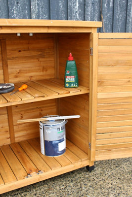 Wooden Garden Shed for Tool Storage - 4