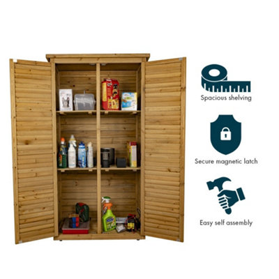 Wooden Garden Storage Shed - Tall - 3