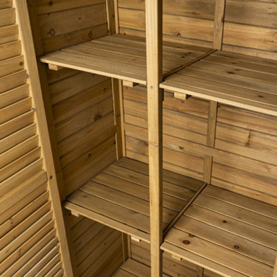 Wooden Garden Storage Shed - Tall - 7