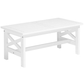 Wooden Garden Table White BALTIC II